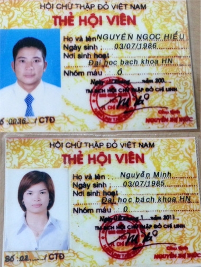 （Ｃ）baotintuc.vn, 偽造した赤十字職員証