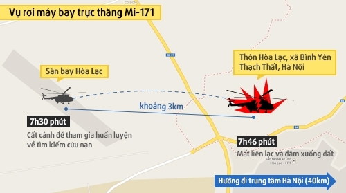 （C）  vnexpress,　ヘリコプターの墜落地点の地図