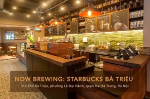 (C) Starbucks Vietnam バーチエウ通り店