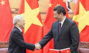 （C）VnExpress,Xinhua、チョン総書記と習国家主席