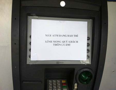 (C)VnExpress,TL、故障中で使えないATM