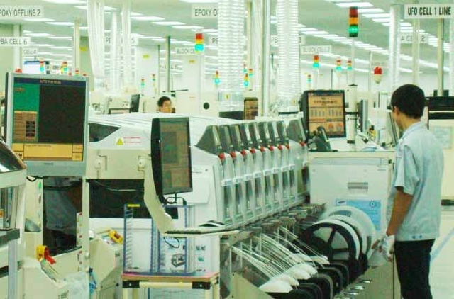 （Ｃ）The Saigon Times,サムスン電子ベトナム(SEV)の工場