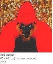 (C) 国際交流基金, 安藤彩英子作「Red Warrior」