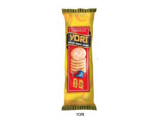 (C) 亀田製菓,新商品「YORI」
