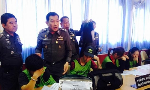 (C)Vietnamnet,The Nation、タイ警察に逮捕された窃盗グループ