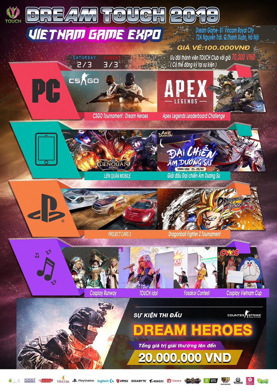 日本ポップカルチャーイベント「TOUCH FES」、ハノイで3月2日・3日―初の総合ゲームコンベンションも [イベント] VIETJO