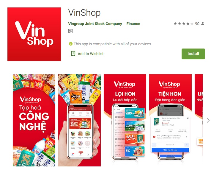 (C) VinShopスクリーンショット