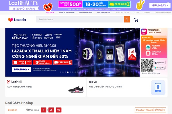 (C) Lazada