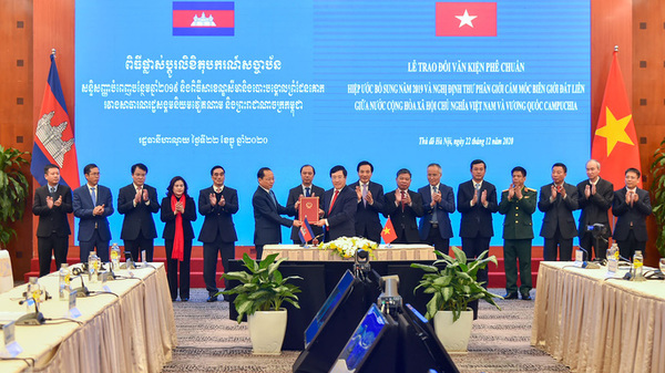 ベトナムとカンボジア 国境画定の批准文書を交換 政治 Vietjoベトナムニュース